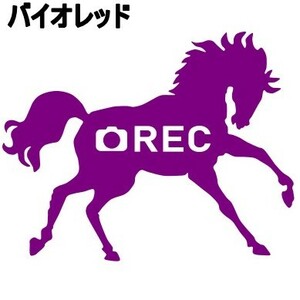 ★千円以上送料0★10×7.9cm【ドラレコ用-馬シルエット】乗馬、馬術競技、牧場、馬具、馬主、競馬、オリジナル、ダービーステッカー(0)