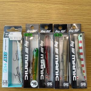 バチ抜けルアー５点セット DUOマニック95×3 マニック75 DAIWA SLY95F