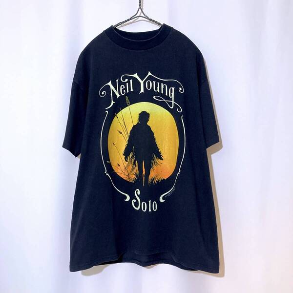 ビンテージ Neil Young 92年ソロツアー Tシャツ ニールヤング オリジナル バンドTシャツ Brockum nirvana