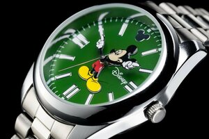 1円～ 1スタ アナザーヘブン×Disney限定MICKEYミッキーマウス別注コラボ時計オイスターパーペチュアル41mm7colors/GREENグリーン