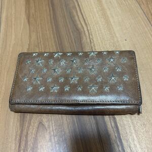 【F】ジミーチュウ JIMMY CHOO 長財布 スター ジャンク品