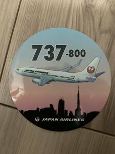非売品★JAL 日本航空 B737-800 ステッカー シール★