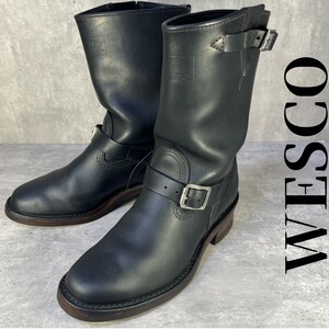 希少 【Wesco ウエスコ】エンジニアブーツ26.5cm程度 ビンテージ レザー 8 1/2D バイカーズ