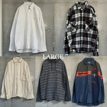 20着 MIXシャツ Men's M~L US古着 ユーロ古着 カテゴリーミックス 検品済 SRC古着卸 セット まとめ売り 仕入れ 卸売り_画像4