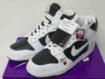 新品未使用 Supreme Nike SB Dunk High By Any Means "White Black" シュプリーム ナイキ SB ダンク ホワイト ブラック US10.5_画像3