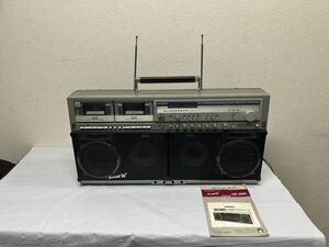 1円スタート ラジカセ SHARP ダブルカセットデッキ 80年代 GF-999説明書有り シャープ 昭和レトロ テープレコーダー 