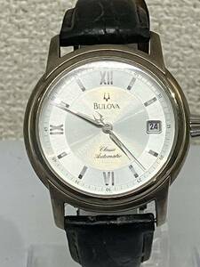 １円スタート　稼働品　BULOVA ブローバBVC303 メンズ腕時計 自動巻き 