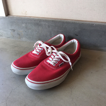 VANS era 赤 US10 28cm 靴 スニーカー オーセンティック スケート _画像1