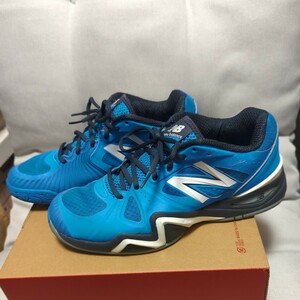 【ニューバランス　New Balance　メンズテニスシューズ】カラー：青×黒×白　MC1296BG　サイズ：26cm(US8)　オールコート用