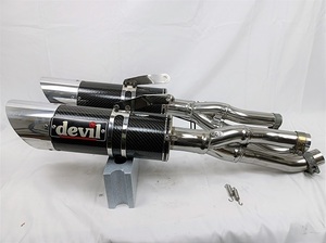 V-MAX VMAX用 devil デビル製 ステン/カーボン スリップオンマフラー(美品)