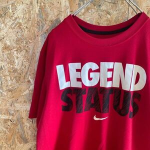 [KWT4984] NIKE ナイキ 半袖Tシャツ メンズ レッド M ポス