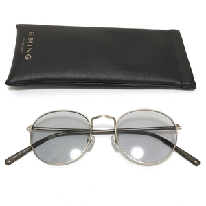 [B:MING by BEAMS Be mingby Beams ] small frame sunglasses round type glasses gray lens silver frame BMING by BEAM