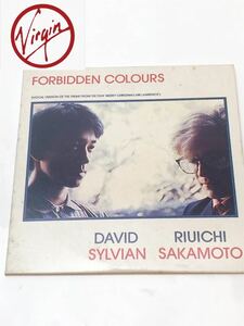 超激レア！Sylvian & Sakamoto シルビアン & サカモト Forbidden Colours 禁じられた色彩 1988年リリース 3インチ 3曲入り CD シングル