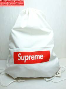 Supreme シュプリーム Drawstring Bag White ドローストリング バッグ 巾着袋 ホワイト 白 Box logo ボックスロゴ 新品未使用品 レア！