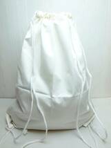 Supreme シュプリーム Drawstring Bag White ドローストリング バッグ 巾着袋 ホワイト 白 Box logo ボックスロゴ 新品未使用品 レア！_画像2