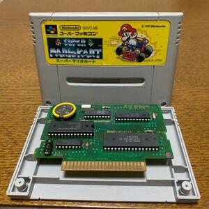 スーパーマリオカート スーパーファミコンソフト　電池交換・コンデンサ交換済み　管理A良品