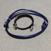 【中古美品】CAT8　LANケーブル（0.5ｍ・1.0ｍ）2本セット_画像1