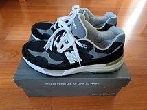 27cm 美品 new balance m992 eb black gray　ニューバランス　ブラック_画像2