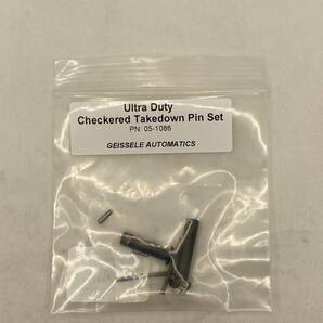 【実物・新品・送料込み】Geissele Automatics(ガイズリー) Ultra Duty Checkered Takedown Pin Set /テイクダウンピン&ピボットピンセットの画像4