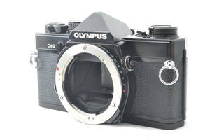 外観美品 ジャンク オリンパス Olympus OM-2 一眼レフ MF フィルムカメラ ブラック ボディ #5483