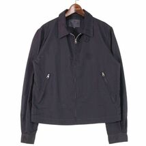 BARNEYS NEWYORK バーニーズ ニューヨーク 通年 スイングトップ フルジップ ジャケット ブルゾン Sz.M　メンズ 黒　E4T00202_1#O_画像1