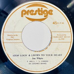 STOP LOOK & LISTEN TO YOUR HEART - JOE WHYTE オリジナル盤 VERY RARE