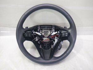 ☆H27 CR-Z DAA-ZF2-1101831☆ HONDA ホンダ純正 革 レザー ステアリング ホイール ハンドル パドルシフト