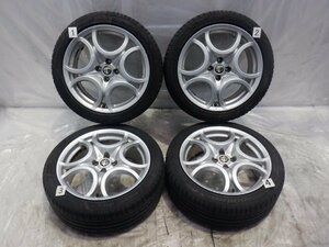 ☆21年製 バリ山☆ 4H 98 7J +39 17インチ ALFA ROMEO アルファロメオ 純正 アルミホイール タイヤ 215/45R17 PIRELLI 4本