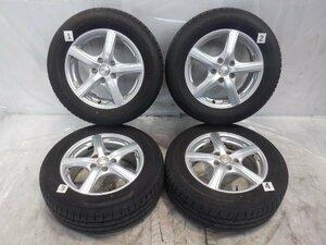 ☆22年製 バリ山☆ 5H 114.3 6.5J +53 16インチ 社外品 MANARAY SPORT Eurospeed アルミホイール タイヤ 215/60R16 BRIDGESTONE 4本