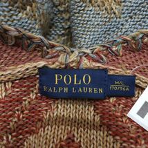 Polo Ralph Lauren ネイティブ柄 ローゲージヘビーニット 羽織り カーディガン ポンチョ M/L ポロラルフローレン 2401097_画像9