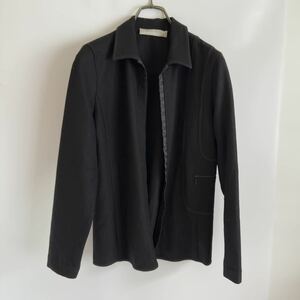 ミュウミュウ miumiu ジャケット ブラック 黒 アウター ブラウスジャケット 長袖 レディース ステンカラー 40サイズ