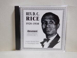 [CD] REV. D. C. RICE / 1928 -1930