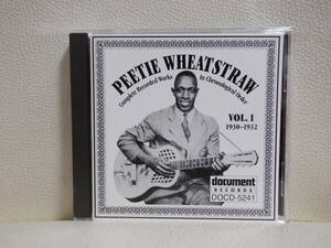 [CD] PEETIE WHEATSTRAW / VOL.1