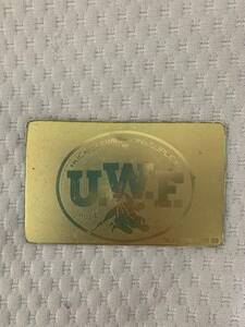 UWF テレフォンカード　テレホンカード　テレカ　GOLD ゴールド仕様　総合格闘技　パンクラス　プロレス　サブミッション　未使用