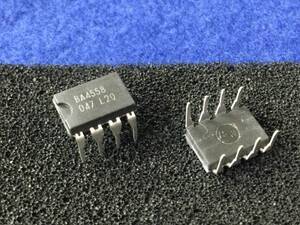 BA4558【即決即送】ローム　２回路入り低ノイズ オペアンプ [63TbK/297414M] Rohm Low-Noise Dual OP Amp.２個