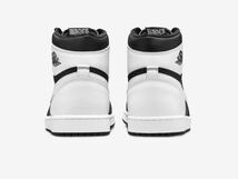 NIKE AIR JORDAN 1 RETRO HIGH OG Black White 28cm ナイキ エア ジョーダン 1 ブラック ホワイト US10 送料無料 新品 SNKRS当選 黒タグ付_画像5