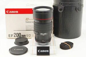 ☆美品☆ Canon キャノン EF 200mm F2.8 L USM 元箱 付属品 ♯23122501