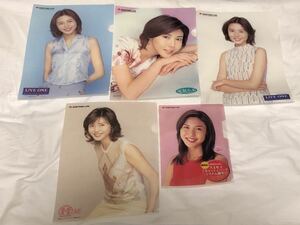 松嶋菜々子　クリアファイル　住友生命　セット　当時物　現状品