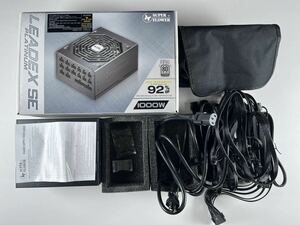 SUPER FLOWER 電源　1000W PLATINUM スーパーフラワー　動作確認済み　3年くらい使用　異常なし　処分品