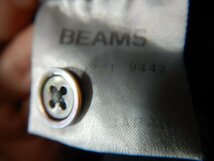 ｎ8783　BEAMS　ビームス　日本製　長袖　マルチ　ストライプ　デザイン　シャツ　人気　送料格安_画像4