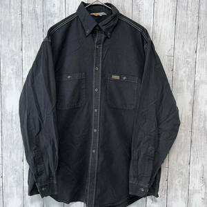 カーハート Carhartt 長袖シャツ ワークシャツ メンズ XLサイズ相当（サイズタグなし） K-４