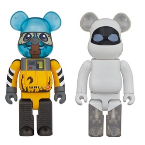 2点セット BE@RBRICK EVE 400％ WALL・E 400％ MEDICOM TOY PIXER メディコム・トイ ベアブリック ピクサー コラボ ウォーリー イブ