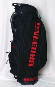 BRIEFING ブリーフィング BRG231D09 CR-5 #03 TL 2023SS カートキャディバッグ ブラック 9.5型 口枠5分割 【展示品】定価72000円(税別)