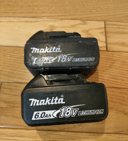 マキタ makita BL1860B リチウムイオンバッテリ　ジャンク品 6.0Ah　２個セット