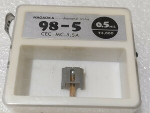 開封確認 CEC 中央電機 MC-5 MC-5A レコード針 NAGAOKA ナガオカ レコード交換針 ⑦