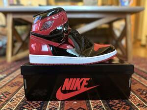 NIKE / JORDAN / Air Jordan 1 Retro High OG / US13 / Patent Bred / Black x Red / 未使用 / ブレッド / AJ1 / ブルズ / パテント