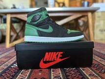 NIKE / JORDAN / Air Jordan 1 Retro High OG / US14 / Black x Pine Green / AJ1 / パイングリーン_画像2