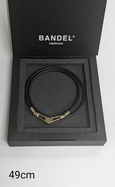 【新品】BANDEL(バンデル)HealthcareNeklaceV1(ヘルスケア　ネックレス)Black×Gold(49cm)