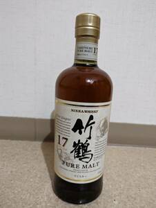 ☆即決！！☆全国送料無料☆ニッカ 竹鶴 17年 ピュアモルト ジャパニーズウイスキー 700ml 新品未開封品 送料込み