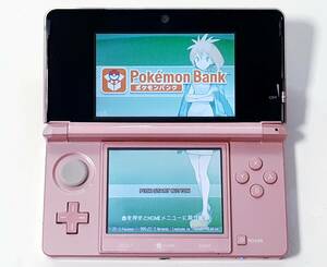 【動作確認済み】《即決有り》Nintendo 任天堂 ３ＤＳミスティピンク本体 ＋SDカード４GB